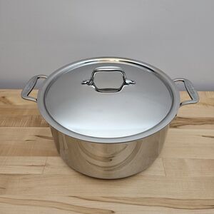All Clad D3 Stainless Steel 8 Quart Stock Pot with Lid 8 Qt 8qt 3-ply